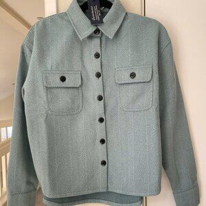 BLUE HERRINGBONE JACKET